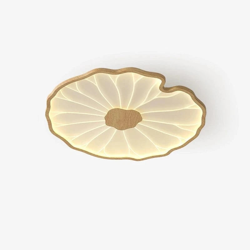 Flush Mount Ceiling Light with Adjustable Color Temperature – Lotus Leaf Design for Contemporary Home Decor