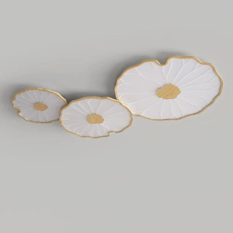 Flush Mount Ceiling Light with Adjustable Color Temperature – Lotus Leaf Design for Contemporary Home Decor