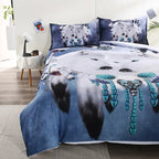 Majestic Wolf-Themed Comforter Set for Serene Spaces