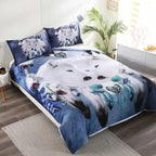 Majestic Wolf-Themed Comforter Set for Serene Spaces