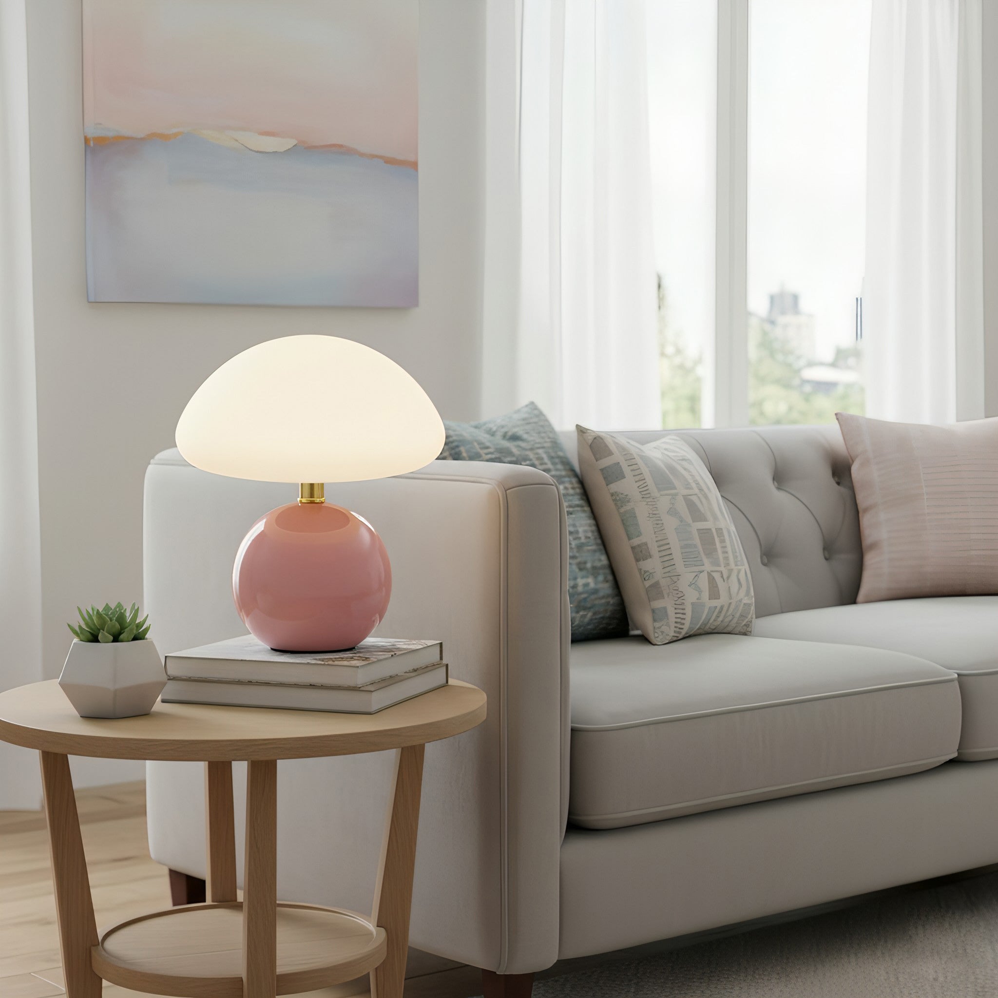 Modern Desk Lamp – Warm Ambient Light for Bedroom and Living Room Decor