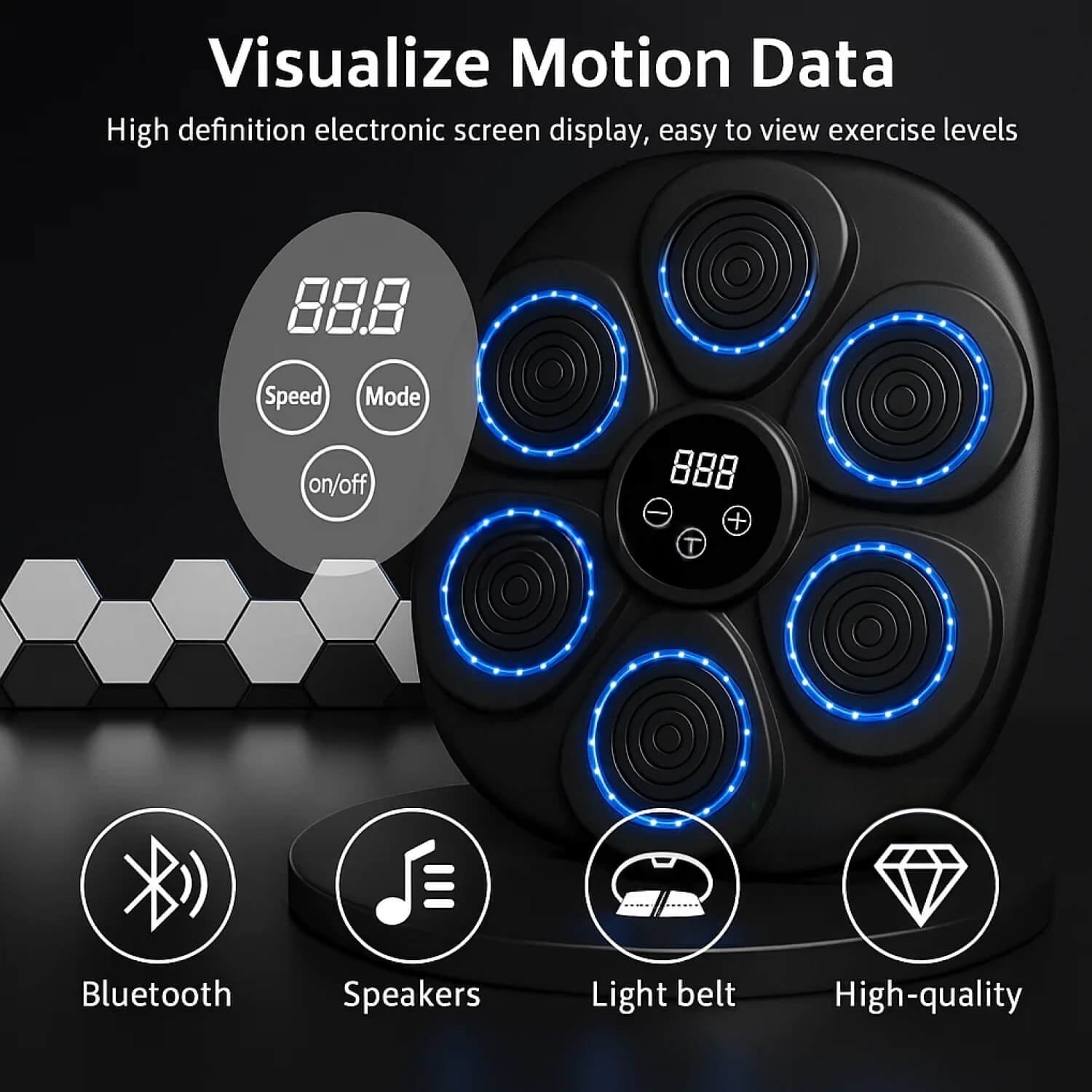 Interactive Boxing Pad with Rhythm Guidance and Targeting for Fitness Training