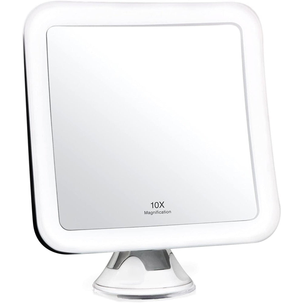 Lighted Makeup Mirror with 10X Magnification and LED Illumination