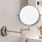 360° Rotating Shower Mirror with Adjustable LED Light for Shaving