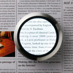 Illuminated Magnifying Glass with Adjustable Brightness for Close Reading