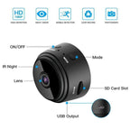 Compact Surveillance Camera with Night Vision and Magnetic Mount for Home Security