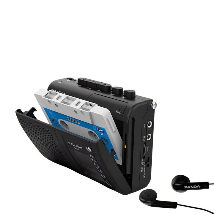 Compact Tape Recorder with Dual Power and Multiple Audio Modes