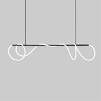 Pendant Light for Kitchen Island with Linear LED Design