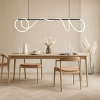 Pendant Light for Kitchen Island with Linear LED Design