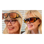 Protective Eyewear with Yellow Lens for Night Driving - Anti-Glare
