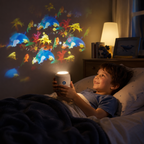 Rotating Ocean Projection Lamp for Nighttime Illumination