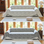 Pet-Friendly Sofa Cover - Reversible Cotton and Microfiber Blend