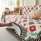 Geometric Boho Style Throw Blanket - Sturdy and Stylish Cover