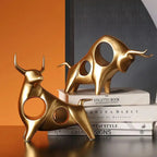 Bold Elegance Resin Bull Figurine
