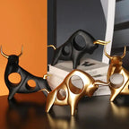 Bold Elegance Resin Bull Figurine