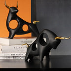 Bold Elegance Resin Bull Figurine