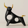 Bold Elegance Resin Bull Figurine