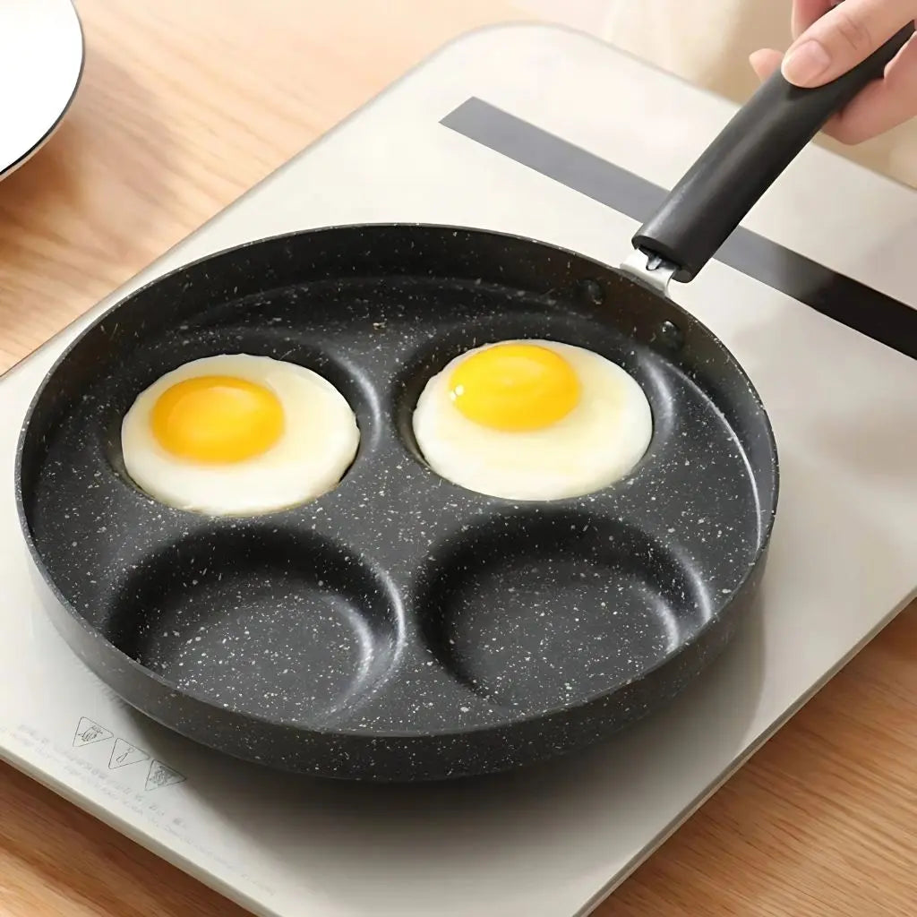 Versatile Nonstick Breakfast Griddle with Four Cups