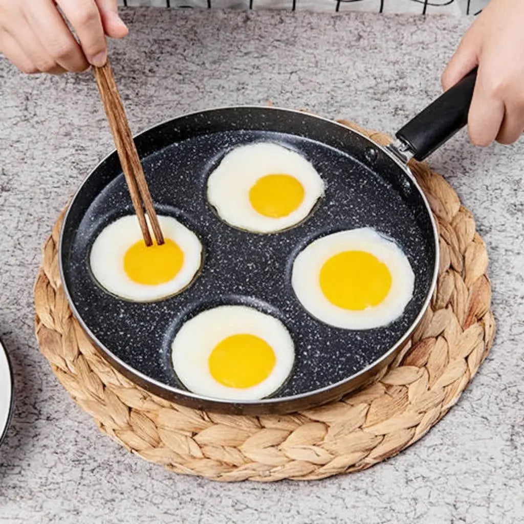 Versatile Nonstick Breakfast Griddle with Four Cups