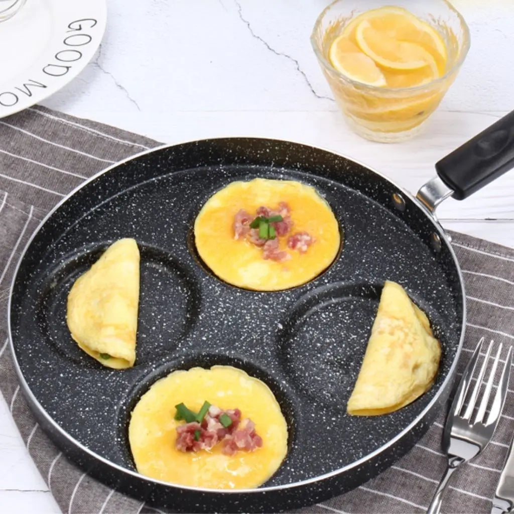 Versatile Nonstick Breakfast Griddle with Four Cups