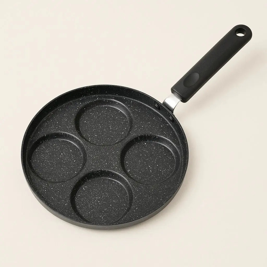 Versatile Nonstick Breakfast Griddle with Four Cups