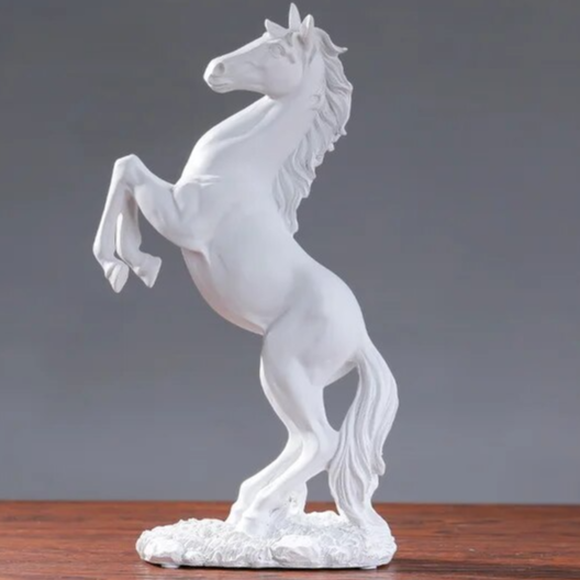 Majestic Equine Sculpture in Elegant Resin