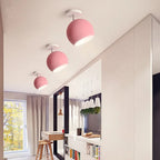 Contemporary Round Aluminum Ceiling Lamp – Nordic Macaron Style