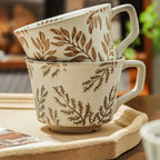 Charming Hand-Painted Nordic Style Ceramic Coffee Cup