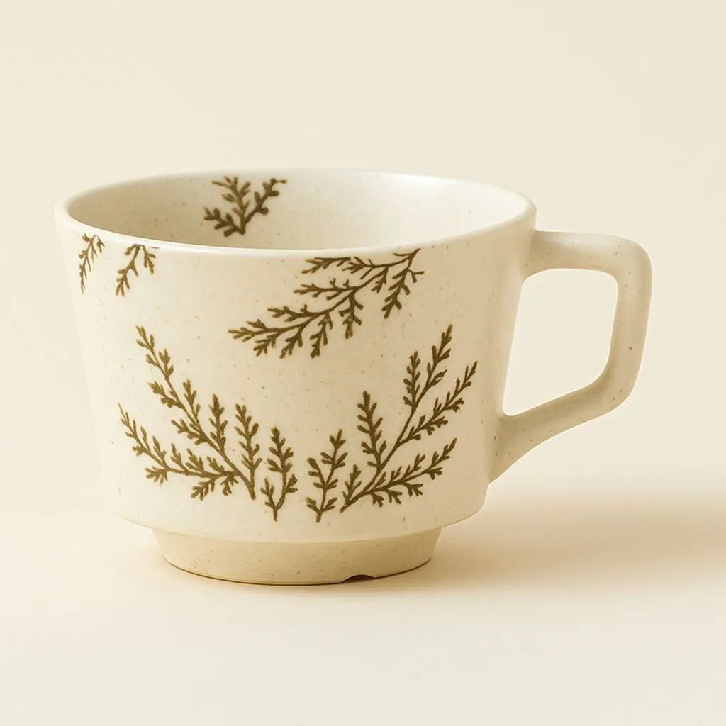 Charming Hand-Painted Nordic Style Ceramic Coffee Cup