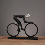Contemporary Cyclist Art Piece – Decorative Accent for Home