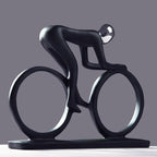 Contemporary Cyclist Art Piece – Decorative Accent for Home