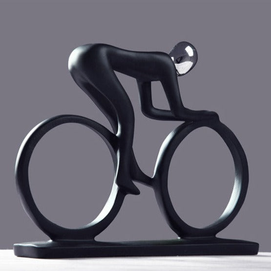 Contemporary Cyclist Art Piece – Decorative Accent for Home
