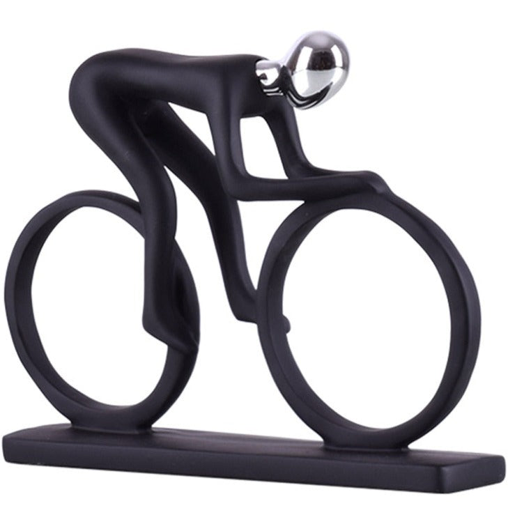 Contemporary Cyclist Art Piece – Decorative Accent for Home