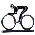 Contemporary Cyclist Art Piece – Decorative Accent for Home