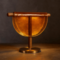 Elegant Amber Glow Table Lamp for Modern Living Spaces