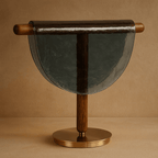 Elegant Amber Glow Table Lamp for Modern Living Spaces