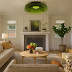 Layered Glass Pendant Light in Nordic Bauhaus Style