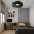 Layered Glass Pendant Light in Nordic Bauhaus Style