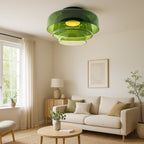 Layered Glass Pendant Light in Nordic Bauhaus Style