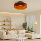 Layered Glass Pendant Light in Nordic Bauhaus Style