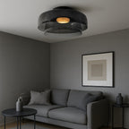 Layered Glass Pendant Light in Nordic Bauhaus Style