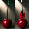 Elegant Bathroom Accessory – Cherry Toilet Brush and Holder Set