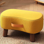 Portable Ottoman Footstool with Solid Wood Frame and Tech Fabric – Versatile Home Accessory for Living Room and Bedroom