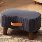 Portable Ottoman Footstool with Solid Wood Frame and Tech Fabric – Versatile Home Accessory for Living Room and Bedroom
