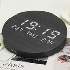 Nordic Timekeeper Wall Clock – Sleek Design, Digital Readout, Rechargeable & Portable