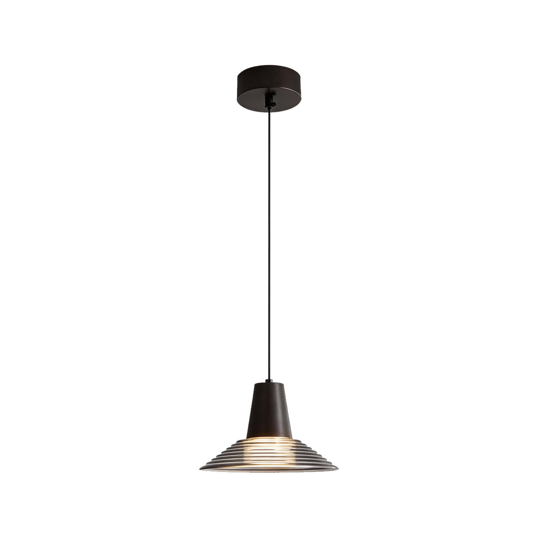 Adjustable Cord Glass Pendant Light – 5W Warm White LED Fixture