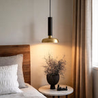 Adjustable 12W LED Pendant Light with Wood Finish – Nordic Minimalist Design