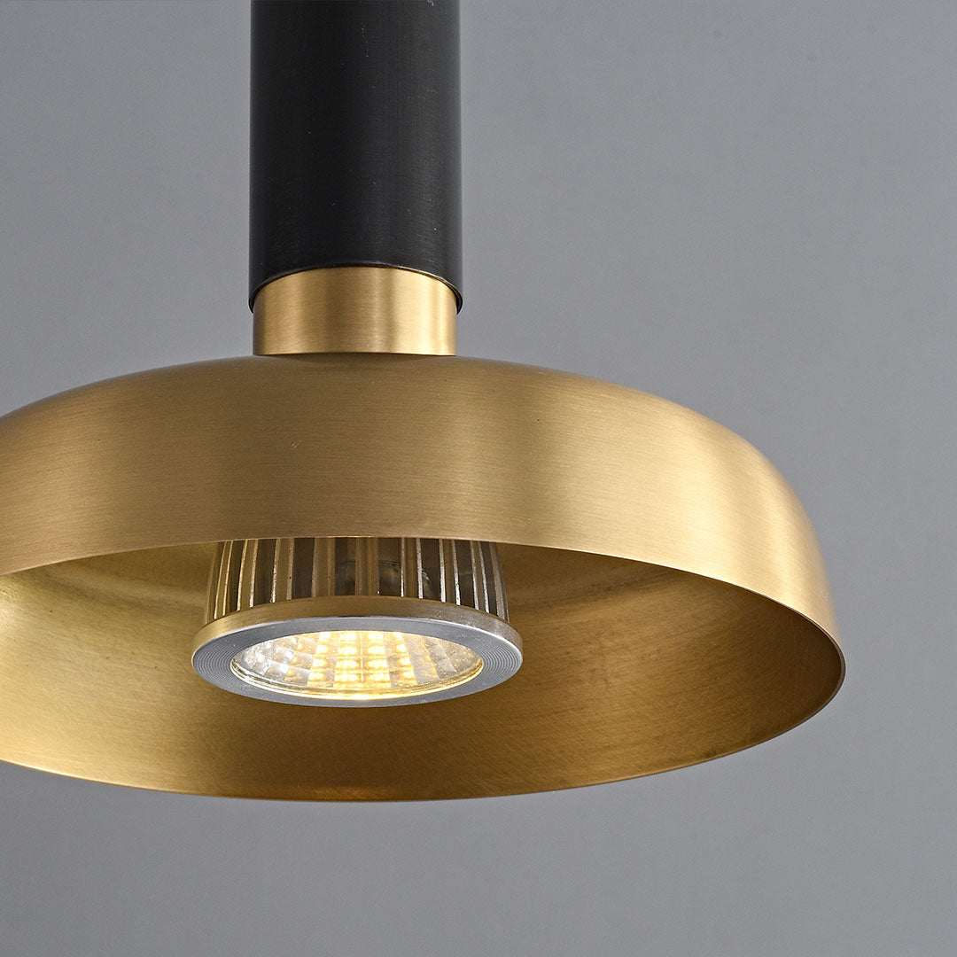 Adjustable 12W LED Pendant Light with Wood Finish – Nordic Minimalist Design