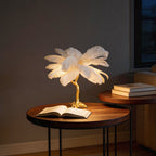 Feather-Designed Standing Lamp – Nordic Floor Light for Living Room, Warm LED, Four Color Options