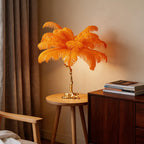 Feather-Designed Standing Lamp – Nordic Floor Light for Living Room, Warm LED, Four Color Options